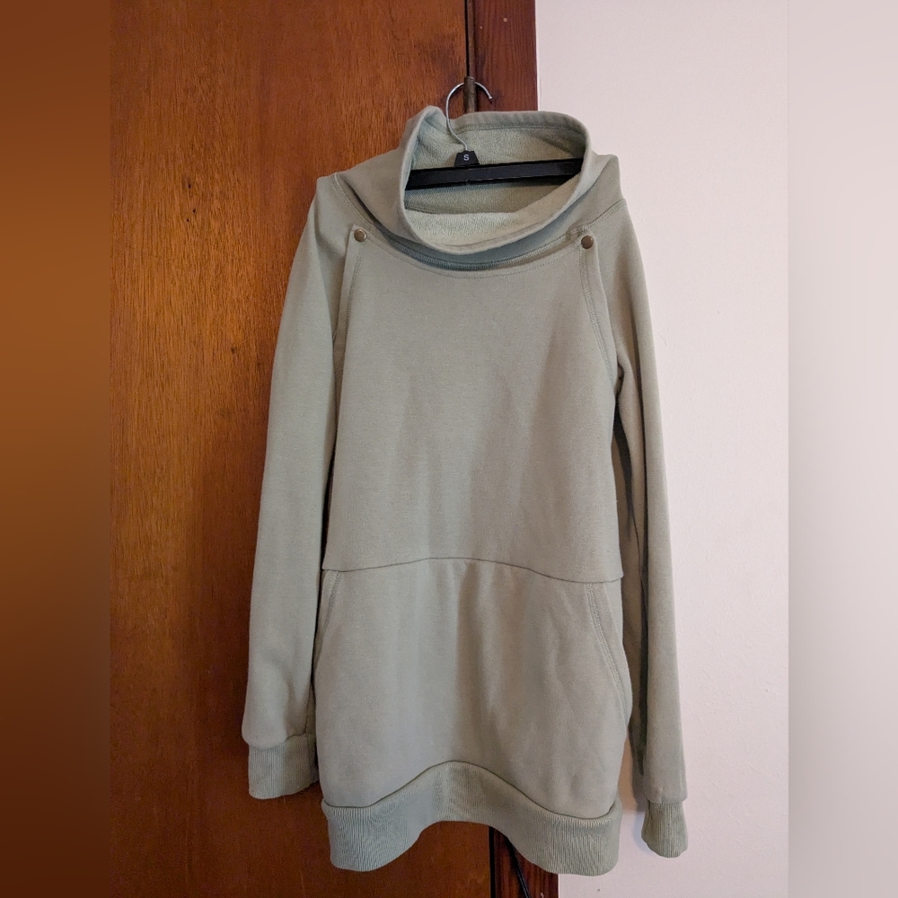 Latched Mama Harbor Snap Nursing Pullover Jacket Fern Green